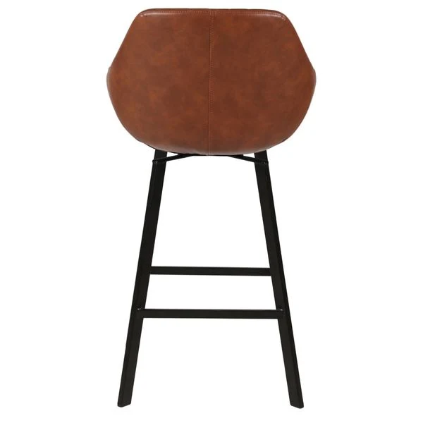 Chaise de bar pivotante marron