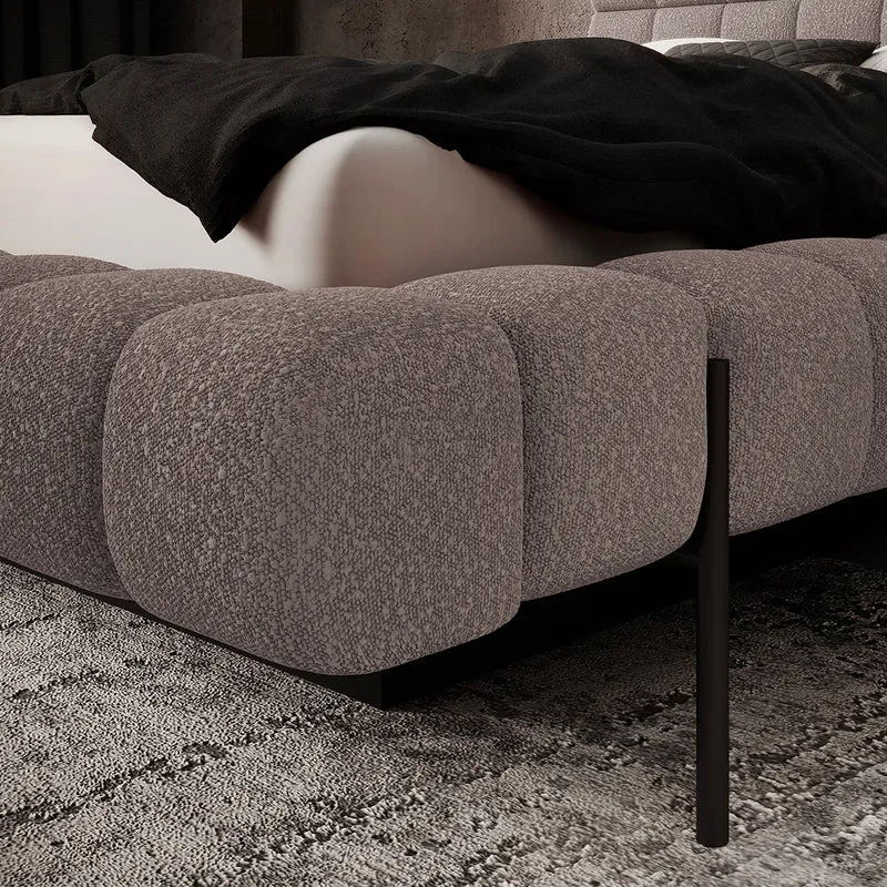 Lit coffre 160x200 sommier inclus Ezio Gris