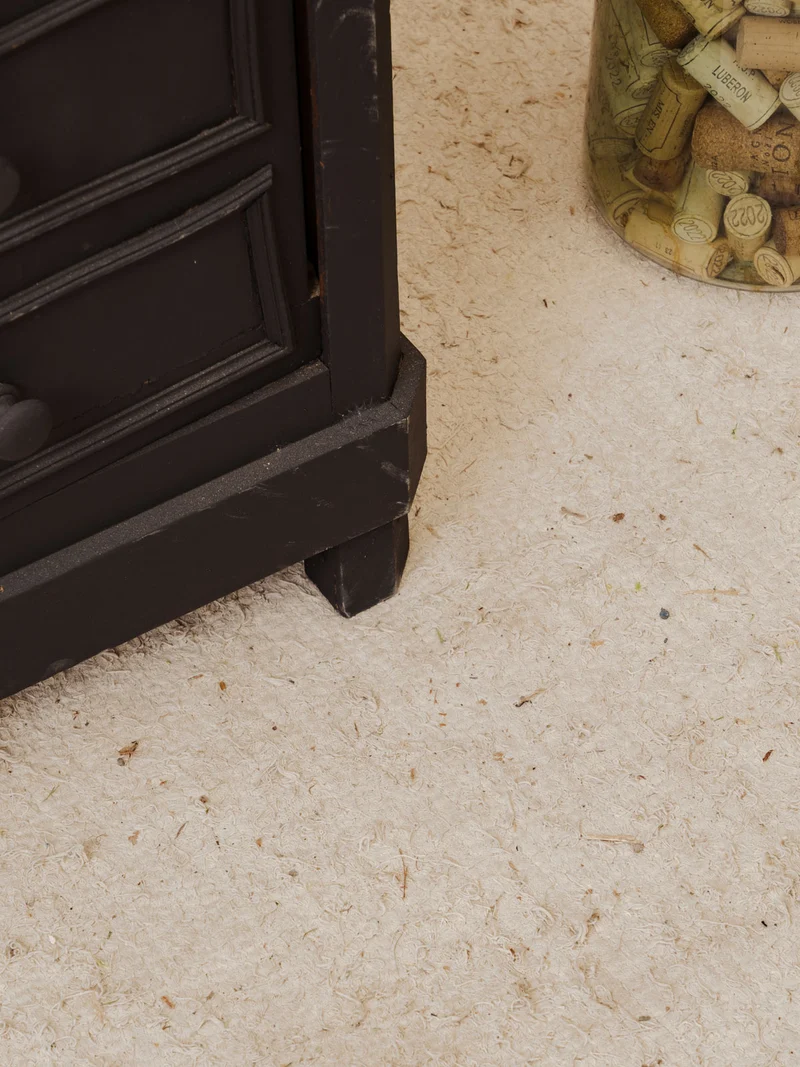 Valery, le semainier en bois noir et marbre gris N°134