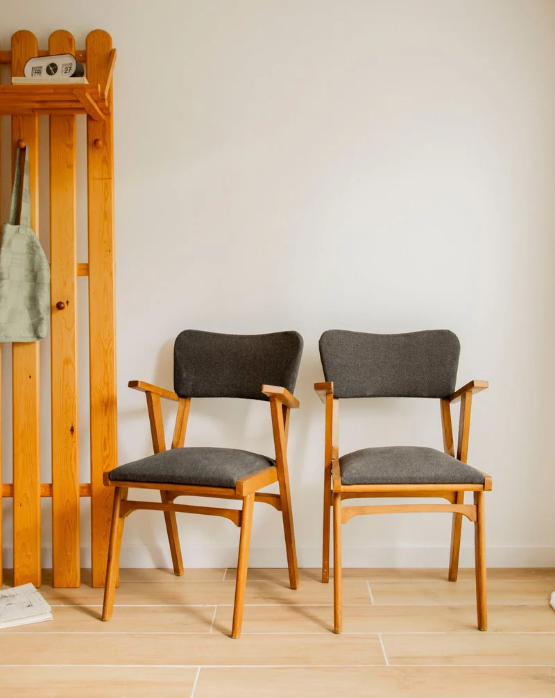 Claude, la paire de chaises à accoudoirs N°1564