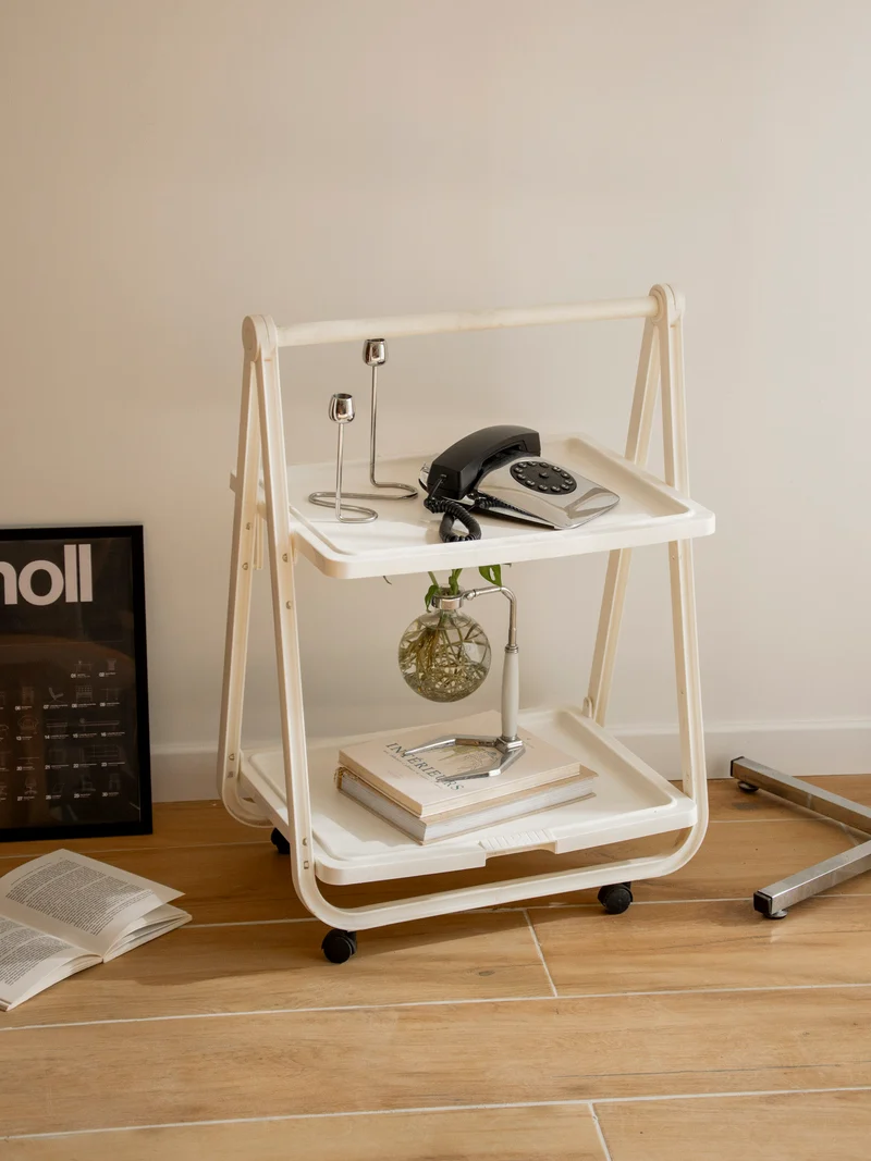 Anouk, la desserte pliable en plastique blanc N°382