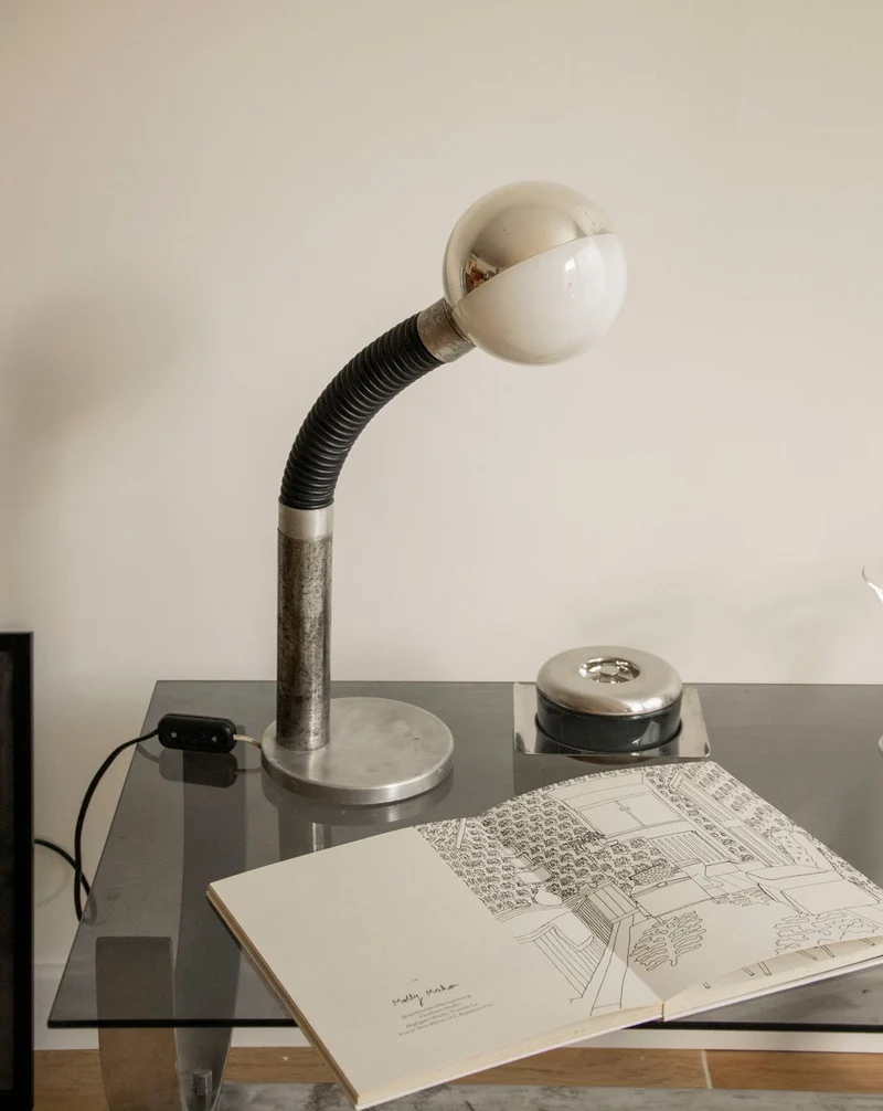 Julia, la lampe Eye Ball en métal acier N°1016