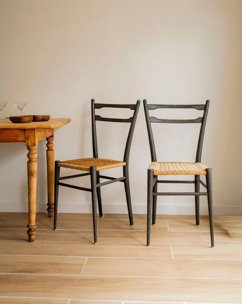 Claude, la paire de chaises aux lignes épurées N°1563