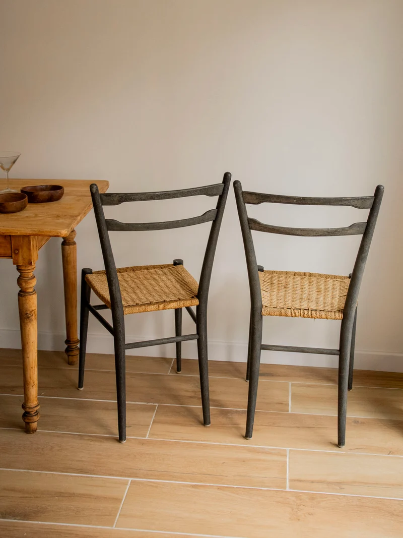 Claude, la paire de chaises aux lignes épurées N°1563