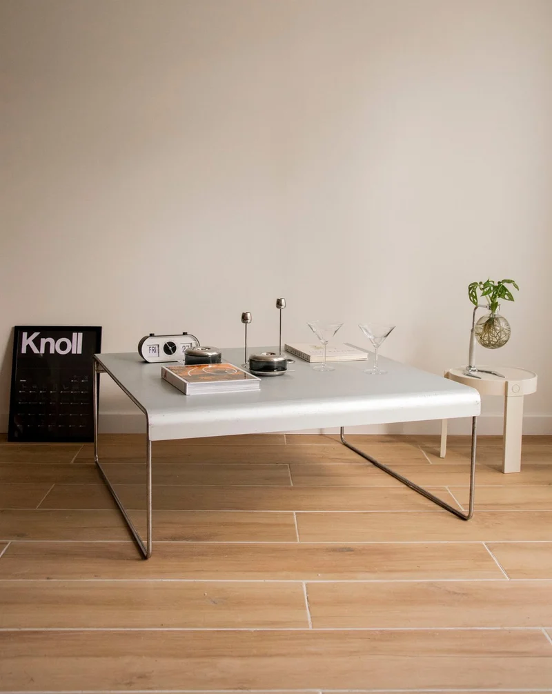 Donna, la grande table basse en inox N°1520