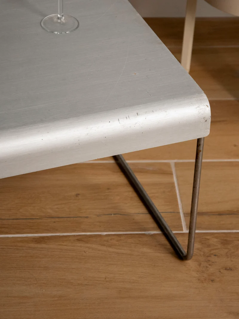 Donna, la grande table basse en inox N°1520