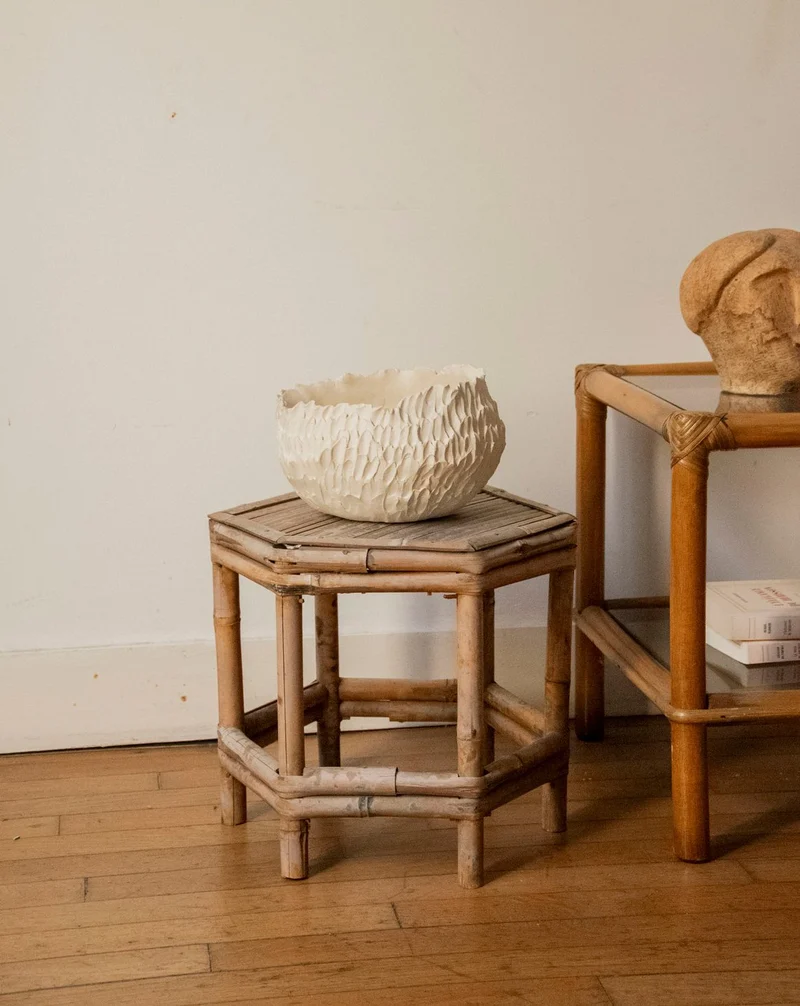 Francine, la table d'appoint en bambou N°1525