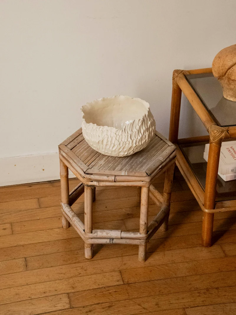 Francine, la table d'appoint en bambou N°1525