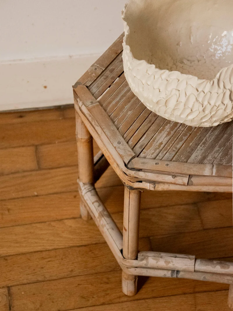 Francine, la table d'appoint en bambou N°1525