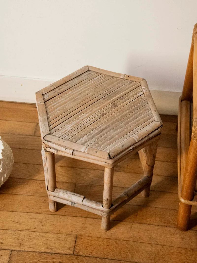 Francine, la table d'appoint en bambou N°1525
