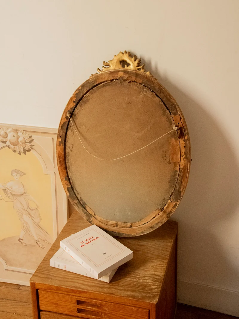 Georges, le miroir ancien au cadre doré N°1417