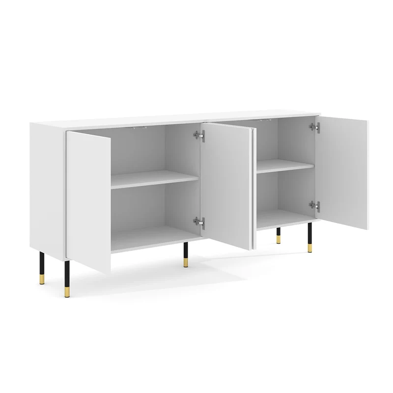 Buffet 4 portes Aglaé Blanc