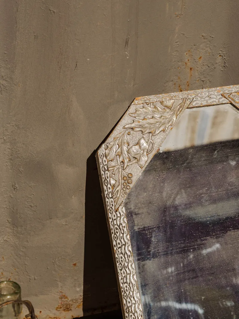 Georges, le miroir en résine grise N°1396