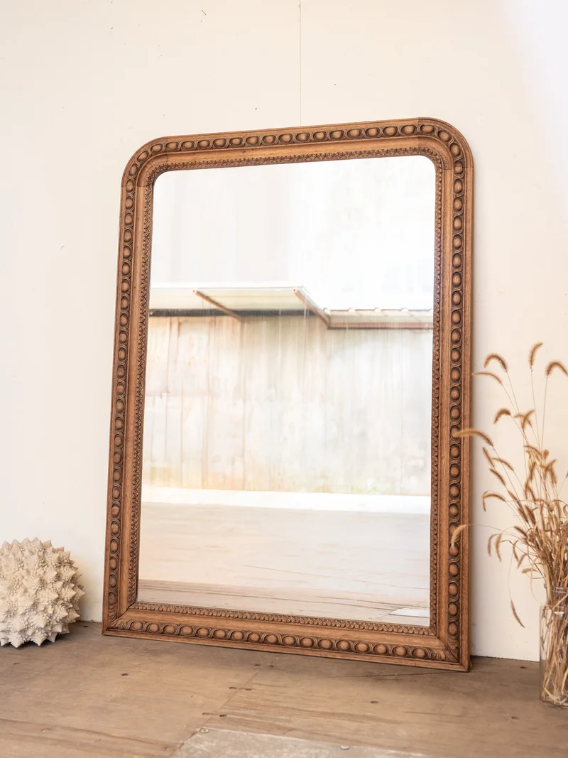 Georges, le grand miroir en chêne sculpté N°1381