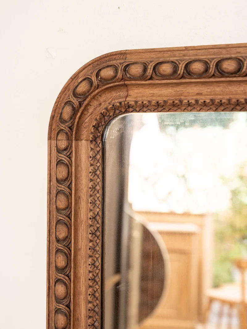Georges, le grand miroir en chêne sculpté N°1381