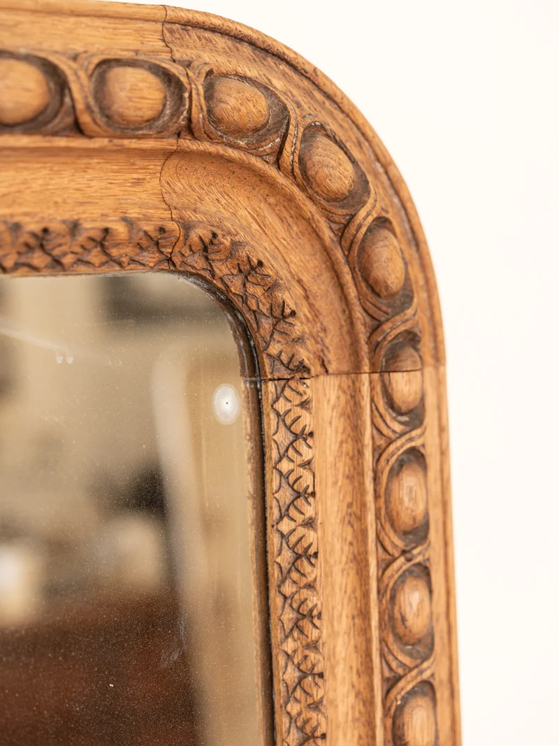 Georges, le grand miroir en chêne sculpté N°1381