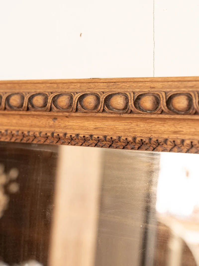 Georges, le grand miroir en chêne sculpté N°1381
