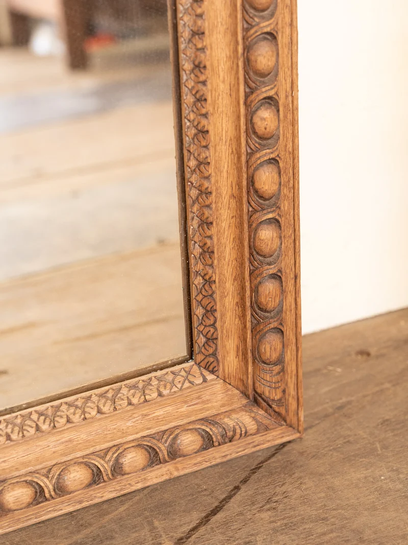 Georges, le grand miroir en chêne sculpté N°1381