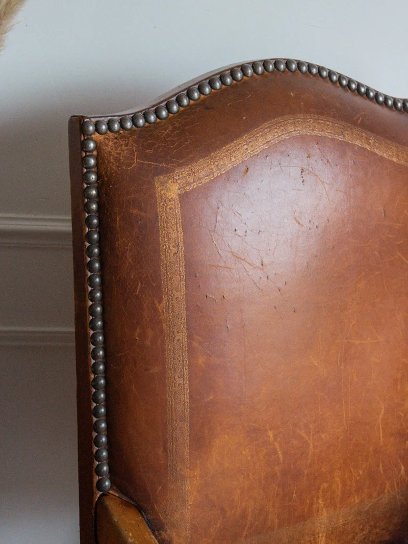 Ernest, le fauteuil en cuir N°582