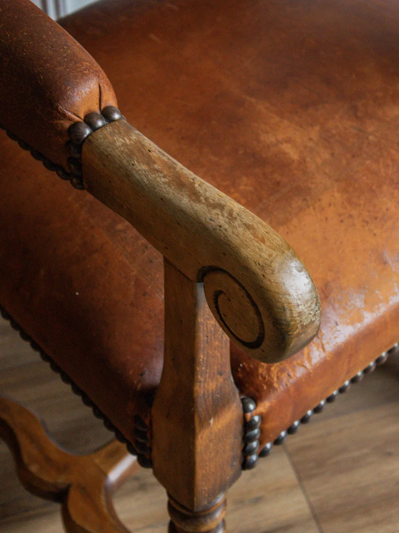 Ernest, le fauteuil en cuir N°582