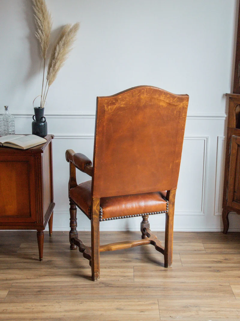 Ernest, le fauteuil en cuir N°582