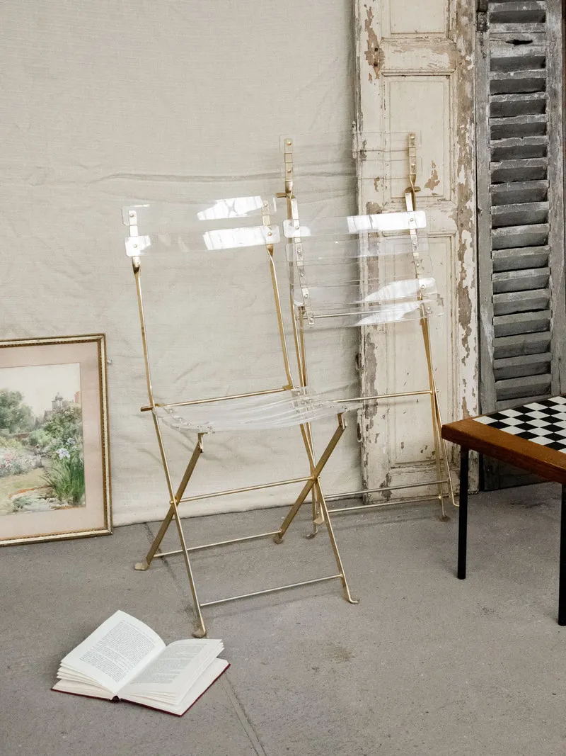 Alma, la paire de chaises en plexiglass N°1102