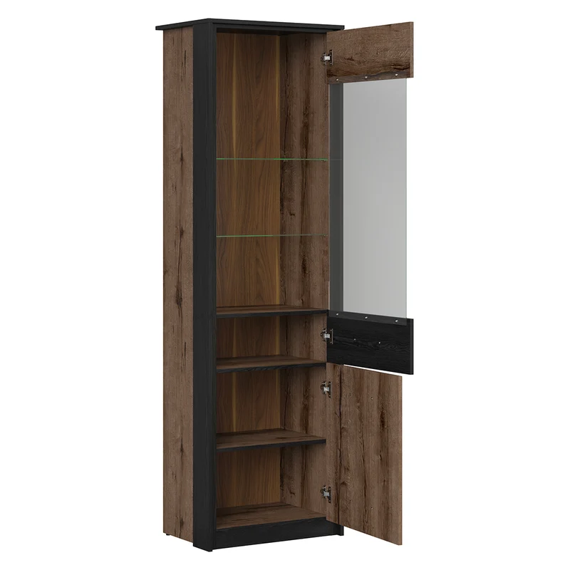 Vitrine 2 portes Romane Bois