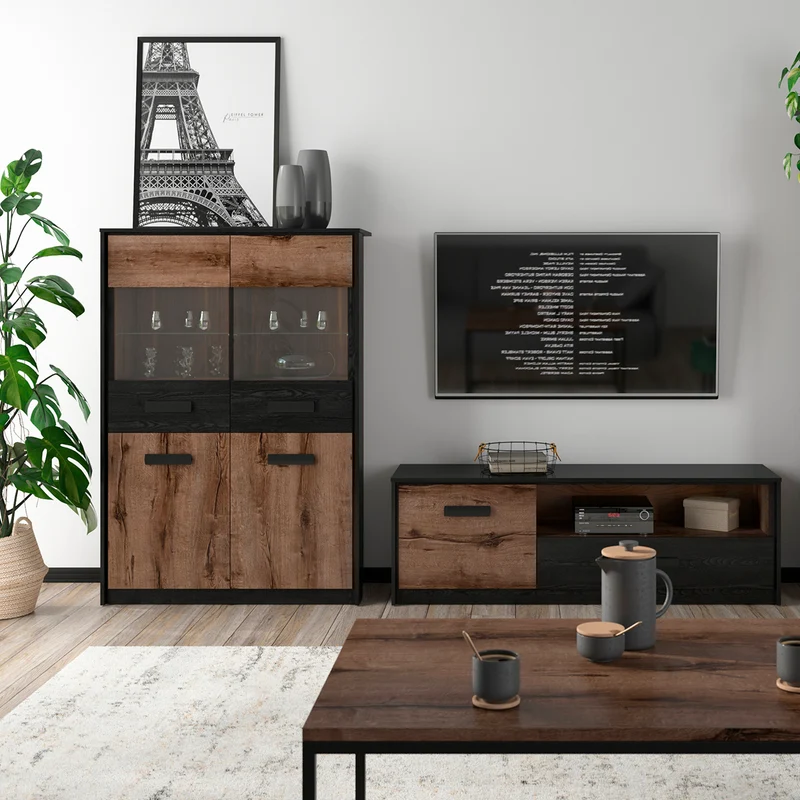 Vaisselier 4 portes Romane Bois