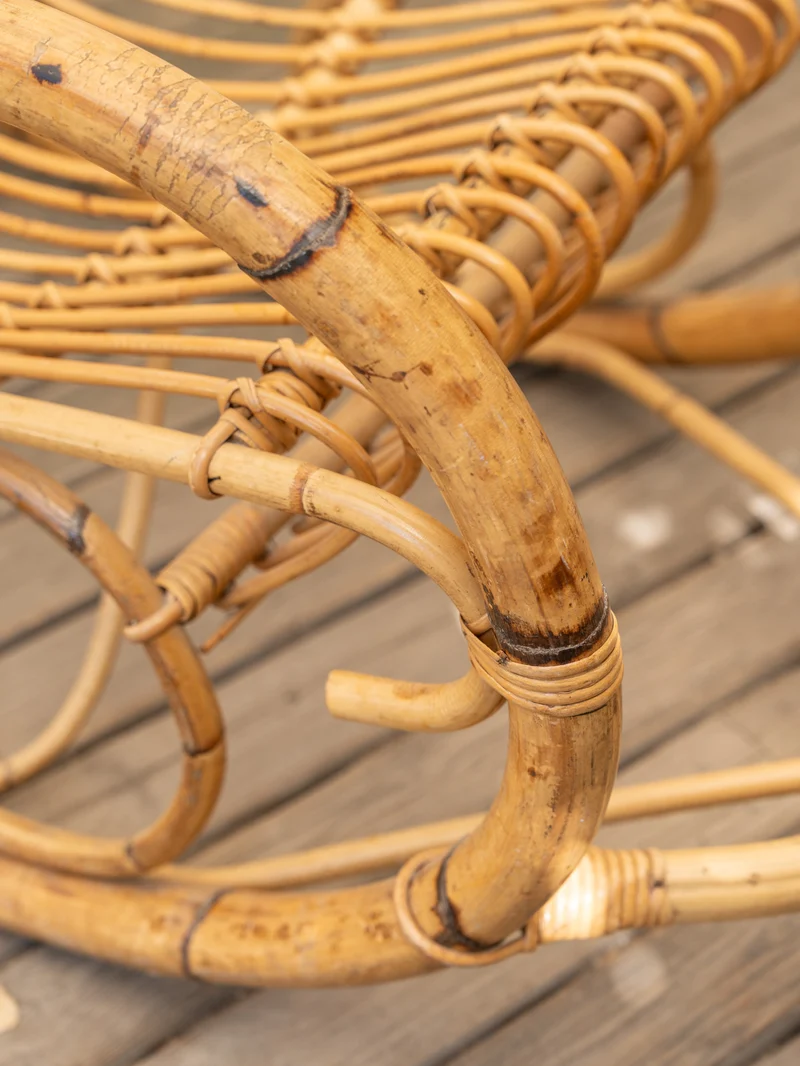 Alibert, le rocking-chair en rotin N°97