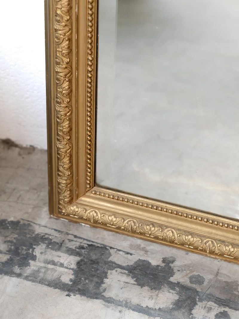 Georges, le grand miroir ancien sculpté style Louis XV N°1382