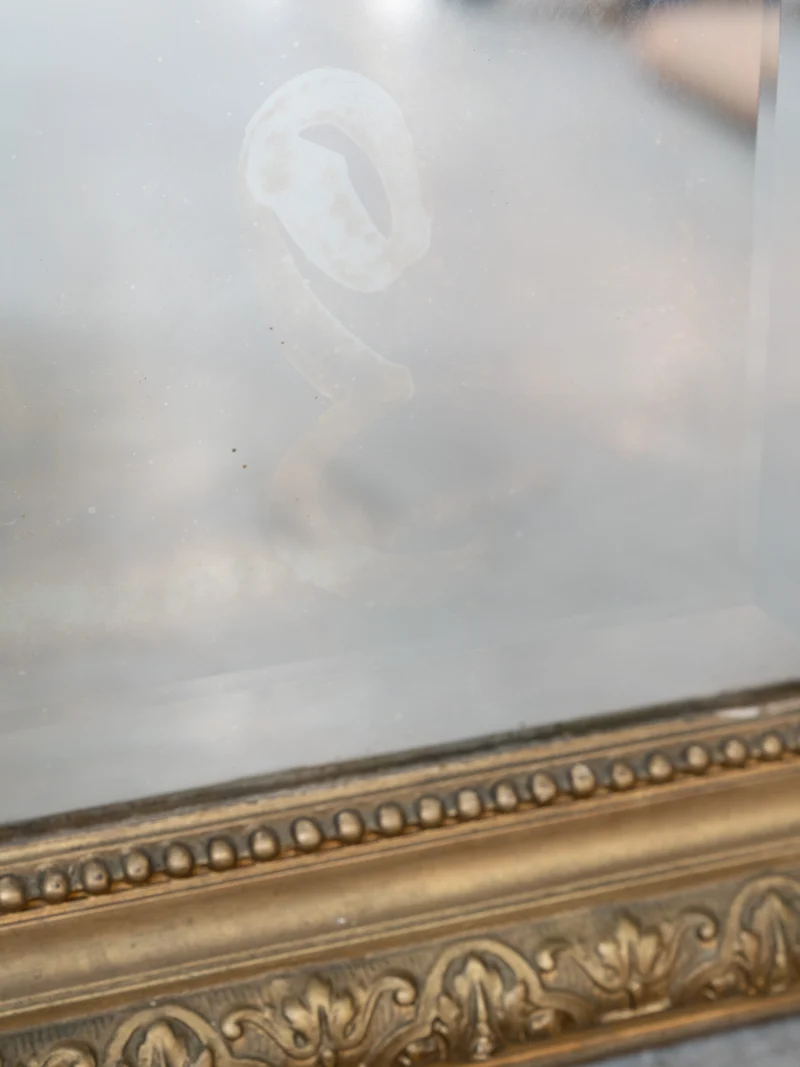 Georges, le grand miroir ancien sculpté style Louis XV N°1382