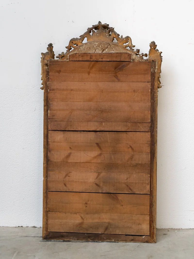 Georges, le grand miroir ancien sculpté style Louis XV N°1382