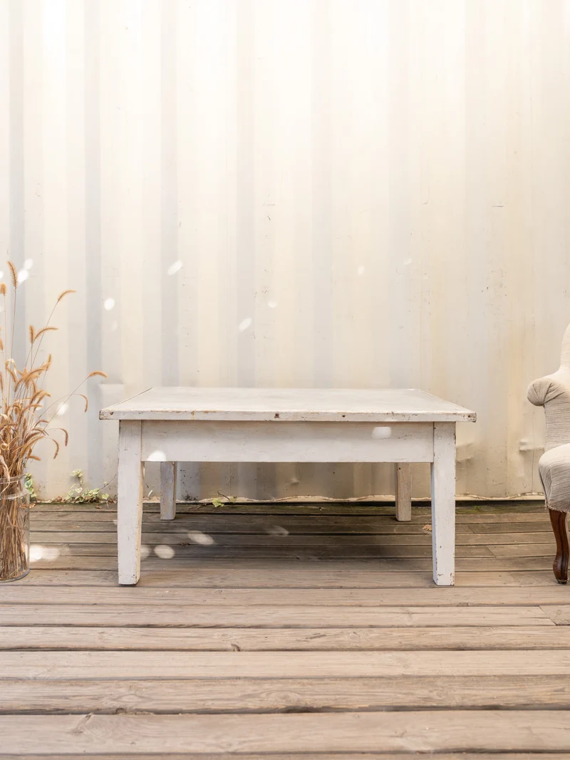 Léonie, la table basse en bois gris N°1122