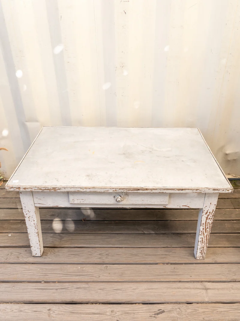 Léonie, la table basse en bois gris N°1122