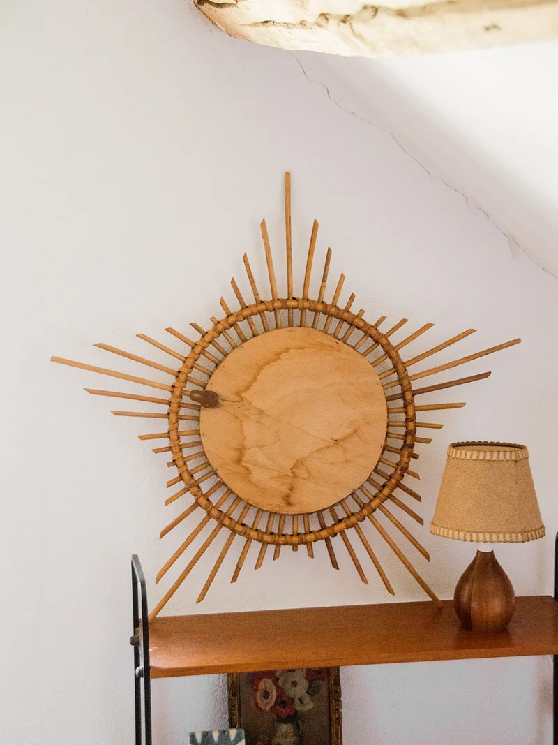 Igor, le miroir soleil en rotin N°720