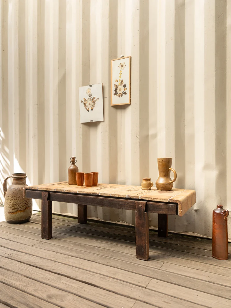 Donna, la table basse en céramique beige N°1122
