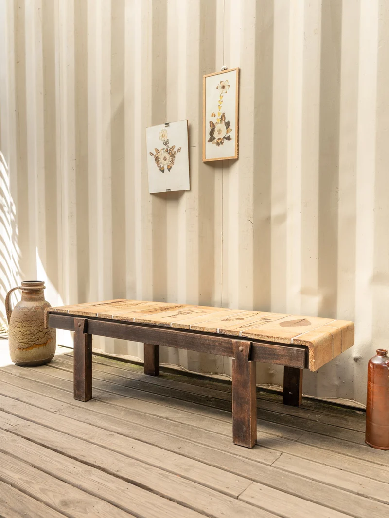 Donna, la table basse en céramique beige N°1122