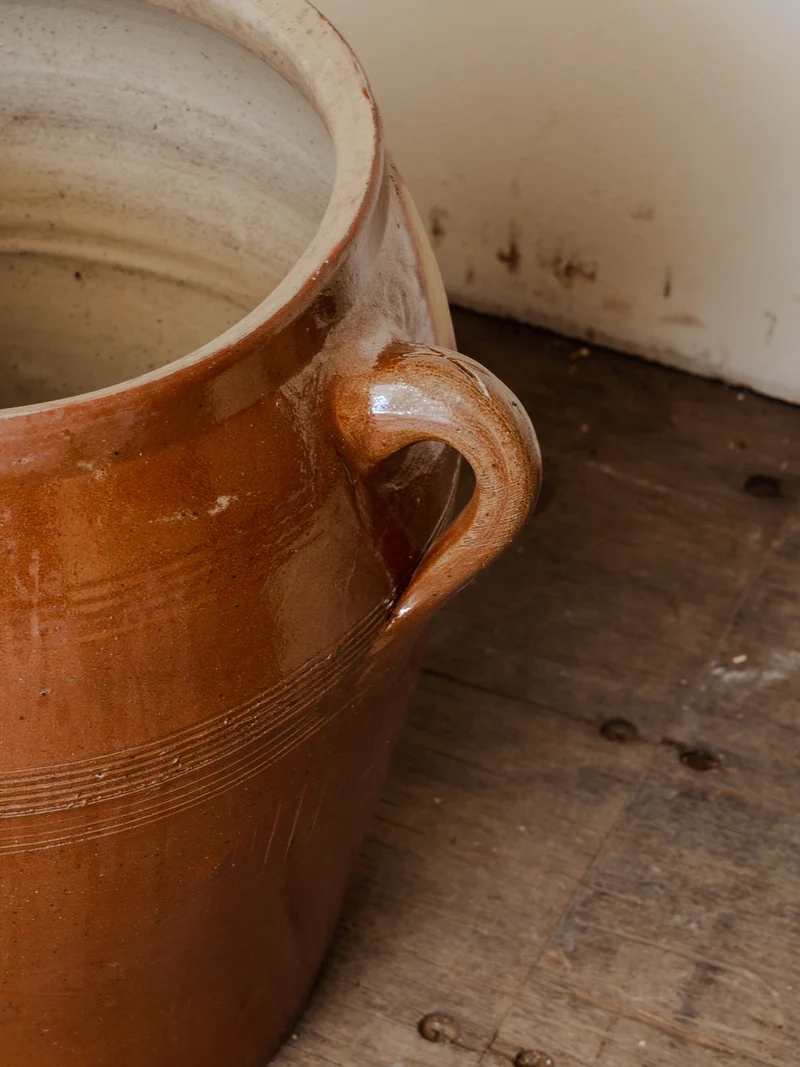 Alix, le lot de 2 pots en céramique marron N°1017