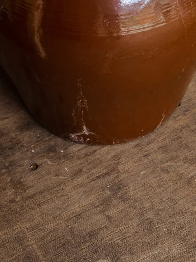 Alix, le lot de 2 pots en céramique marron N°1017