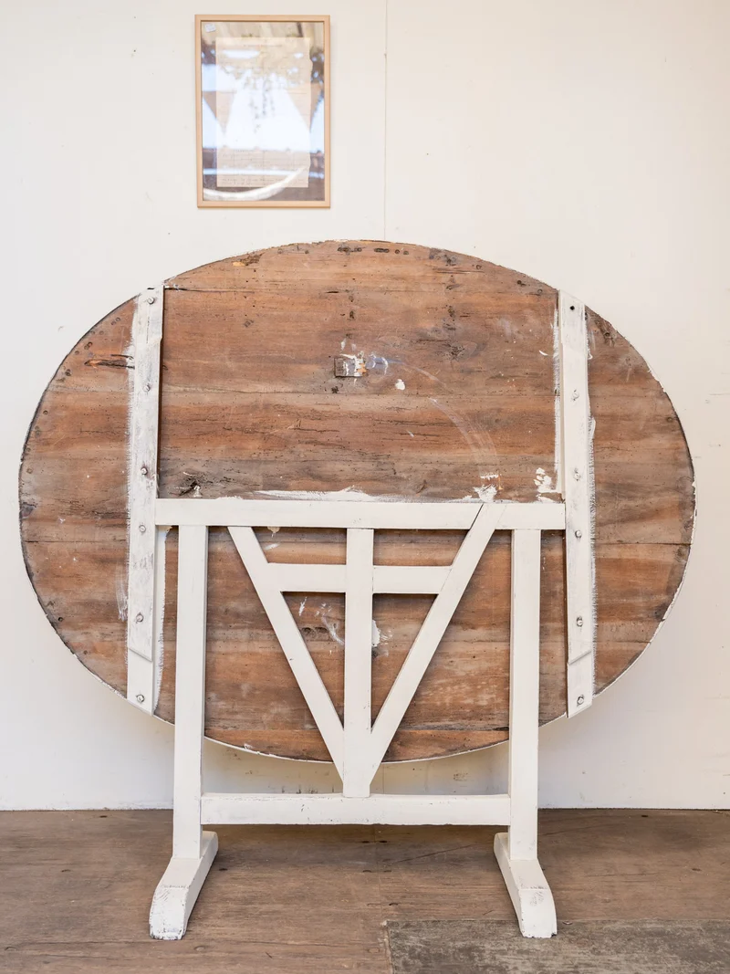 Romy, la table de vigneron en bois blanc N°1474