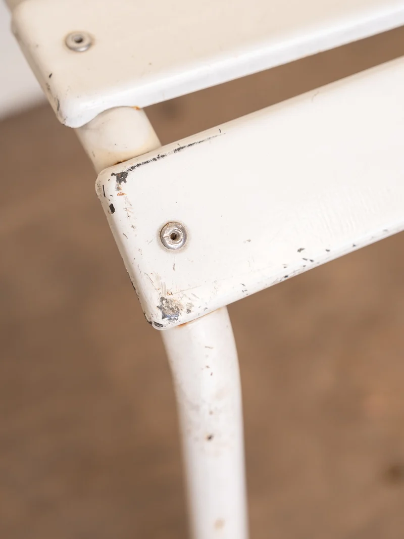 Alma, le lot de 4 chaises en métal blanc N°1832