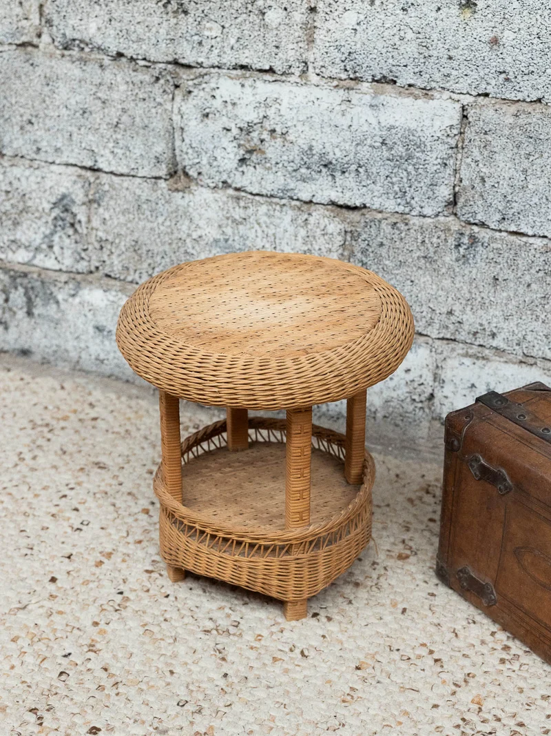 Regis, le tabouret en rotin N°1498