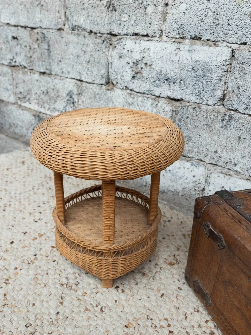 Regis, le tabouret en rotin N°1498