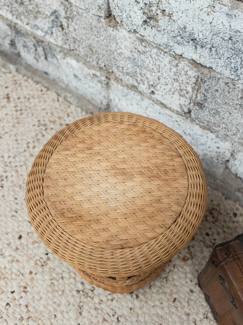 Regis, le tabouret en rotin N°1498