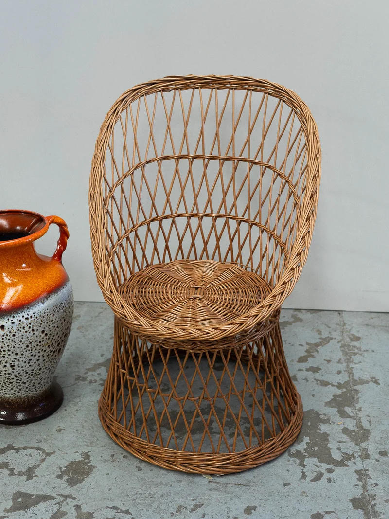 Ernest, le fauteuil en osier N°1557