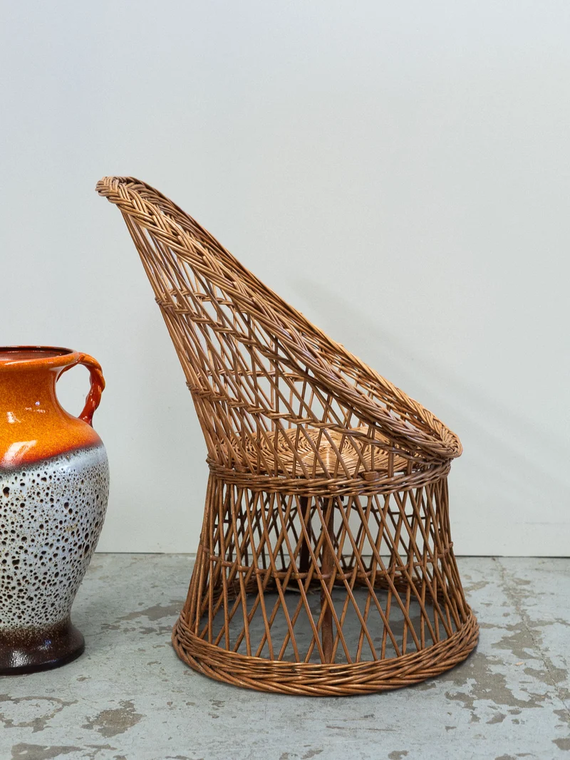 Ernest, le fauteuil en osier N°1557