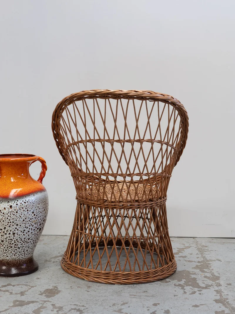 Ernest, le fauteuil en osier N°1557