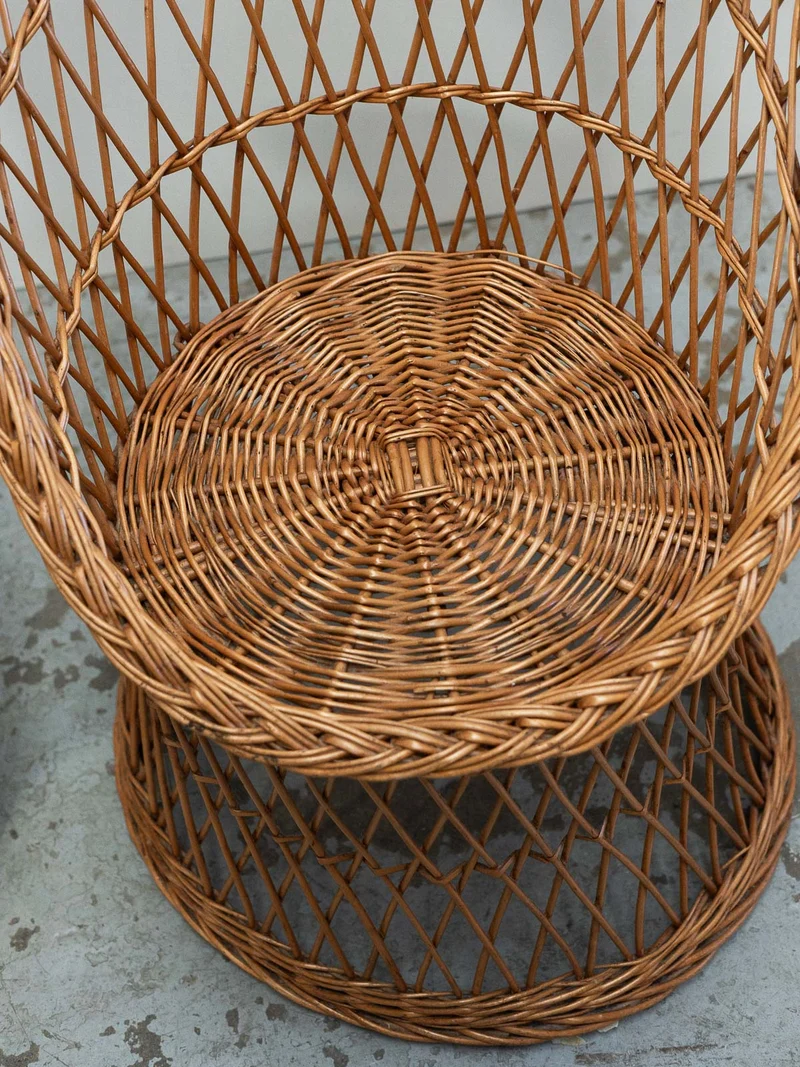 Ernest, le fauteuil en osier N°1557