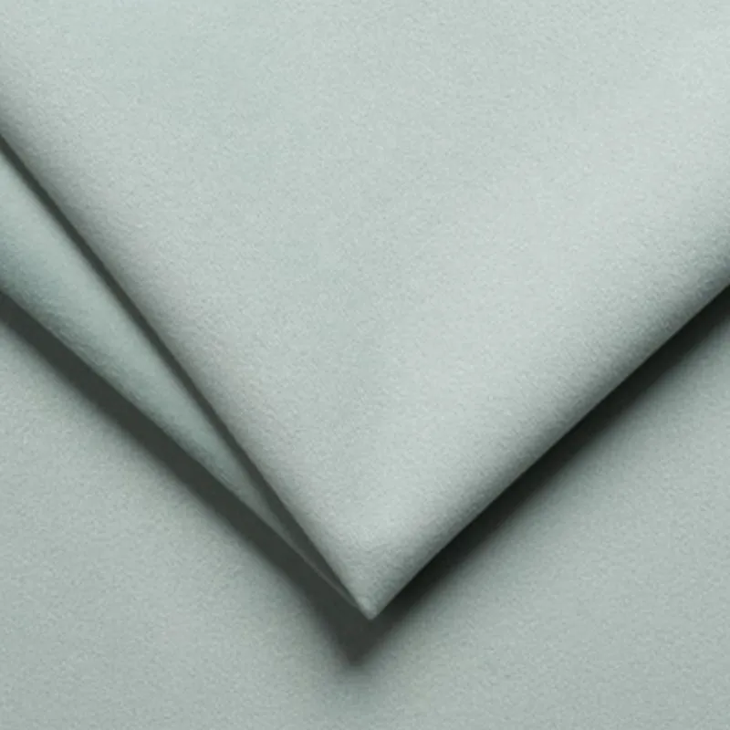 Canapé d'angle convertible gauche 4 places Wilson velours Vert clair