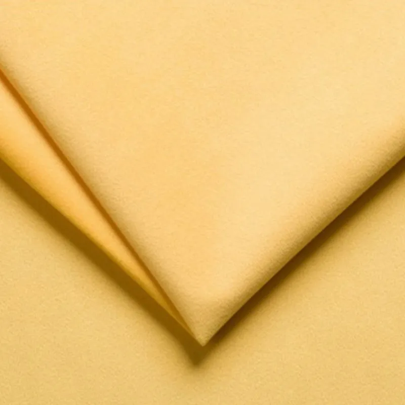 Canapé d'angle convertible droit 4 places Wilson velours Jaune